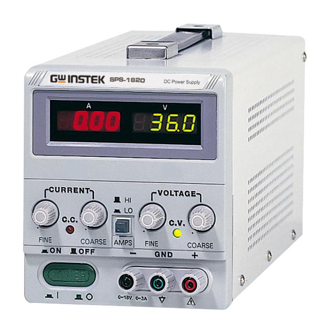 Gw Instek Sps-1820 Power Supply, 1 O/p, 20A, 18V, Adj