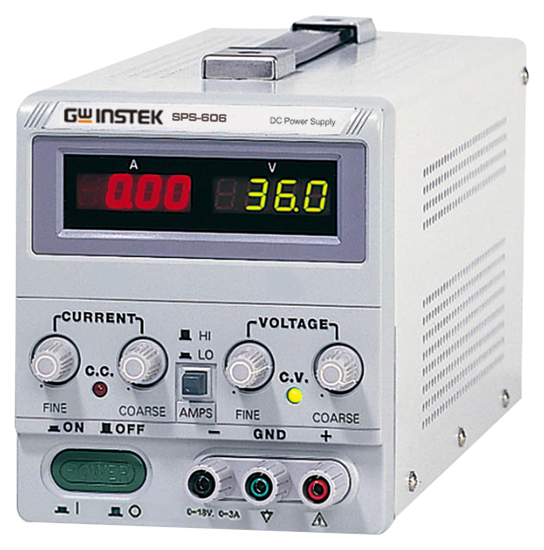 Gw Instek Sps-606 Power Supply, 1 O/p, 6A, 60V, Adj