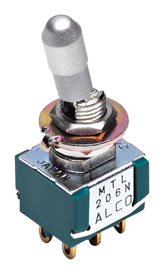 Alcoswitch - Te Connectivity Mta106Dpc Toggle Switch, Spdt, 6A, 125Vac, Panel