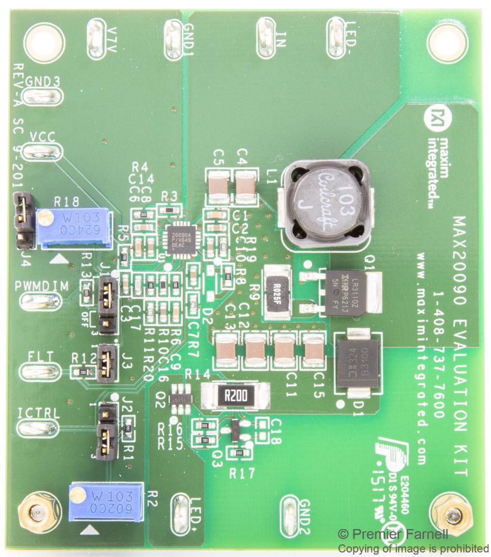 Analog Devices Max20090Evkit# Eval Board, Hb Led Controller