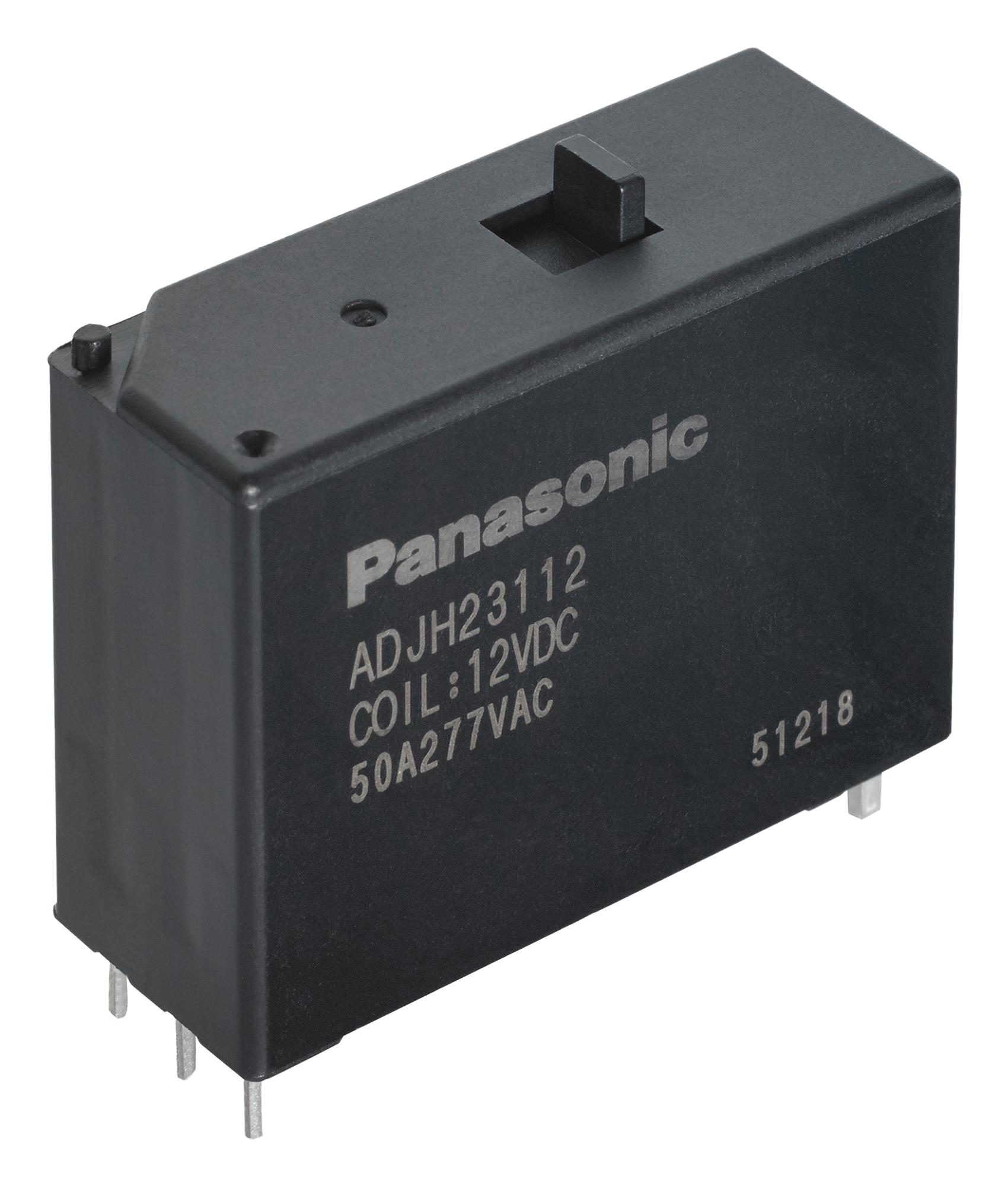 Panasonic Adjh21112 Power Relay, Spst-No, 50A, 277Vac, Th