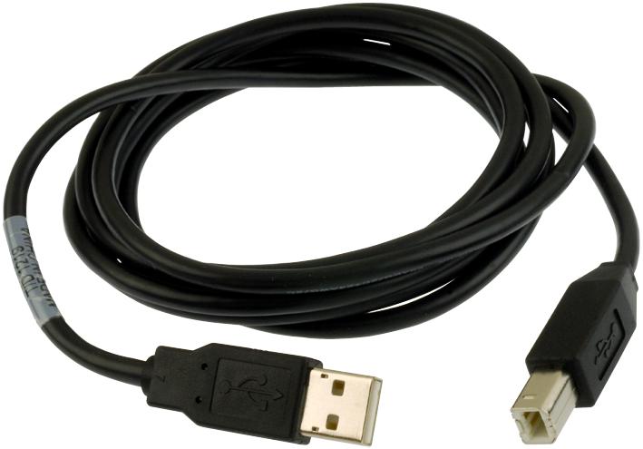 Amp - Te Connectivity 1487596-1 Usb Cable, 2.0 A Plug-B Plug, 2M, Black