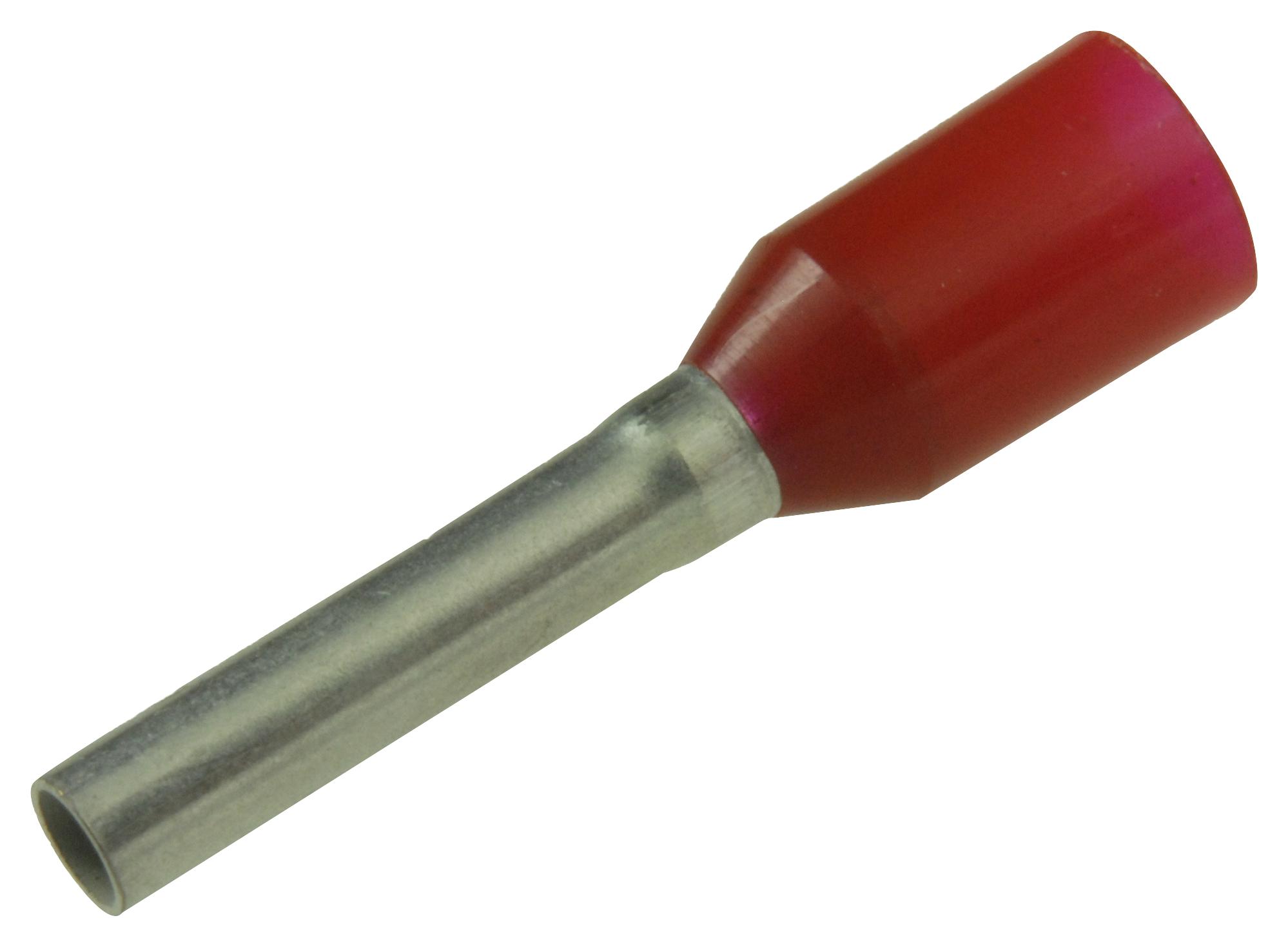 Wago 216-203 Terminal, Wire Ferrule, 18Awg, Red