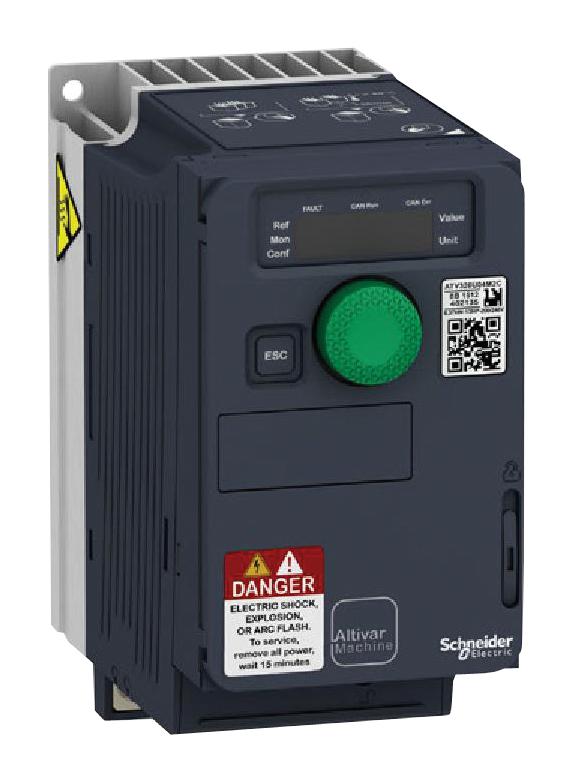 Schneider Electric Atv320U04M2C Variable Speed Drive, 1-Ph, 370W, 240V