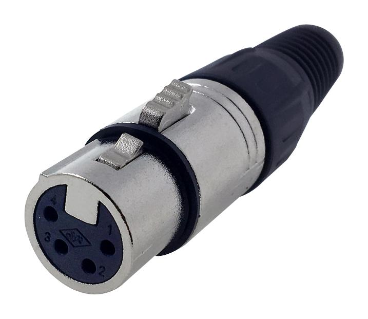 Multicomp Pro Ps000019 Connector, Xlr Mic, Rcpt, 4Pos, Cable