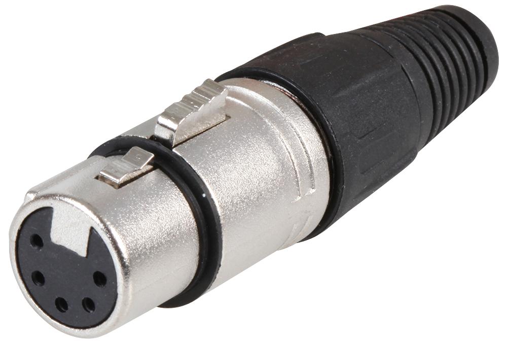 Cliff Electronic Components Fc6165 Connector, Xlr Audio, Plug, 5Pos, Cable