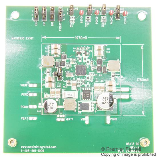 Analog Devices Max16930Evkit# Eval Board, Synchronous Buck Controller