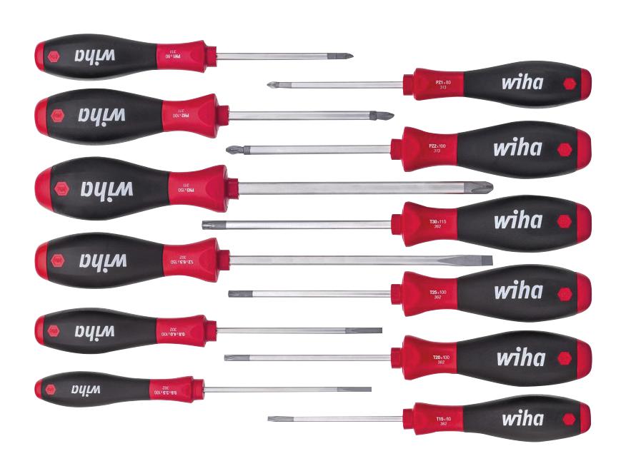 Wiha 41002 Screwdriver Set, Assorted, 12Pc