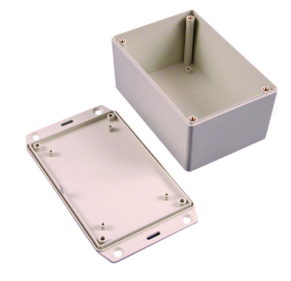 Hammond 1591Xxtflgy Box, Abs, Flat Lid, 123X83X60.5Mm