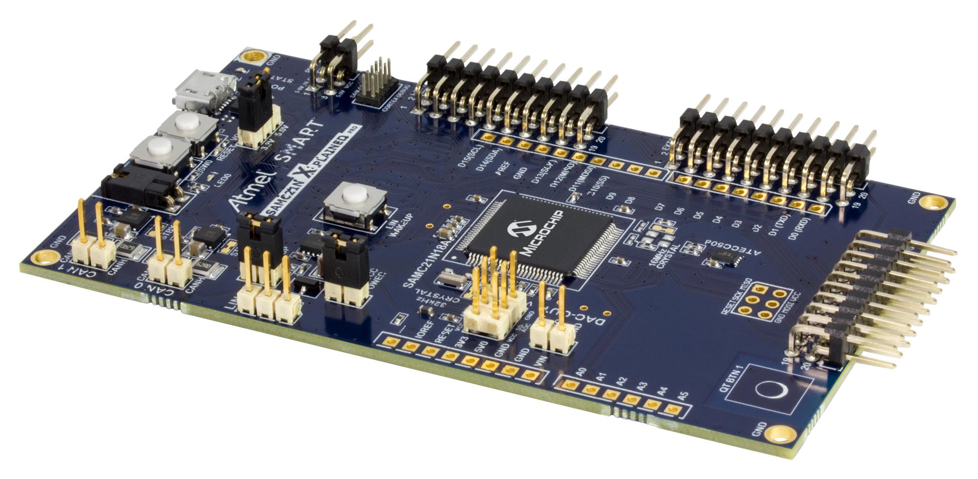 Microchip Atsamc21N-Xpro Dev Board, 32Bit, Cortex-M0+ Mcu