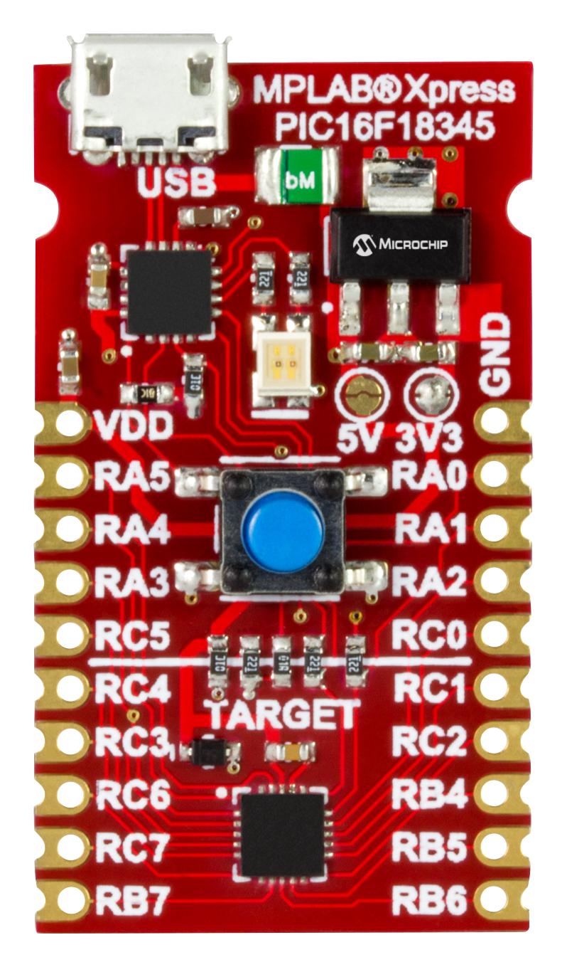 Microchip Dm164141 Mplab Xpress Eval Board, Pic16 Mcu