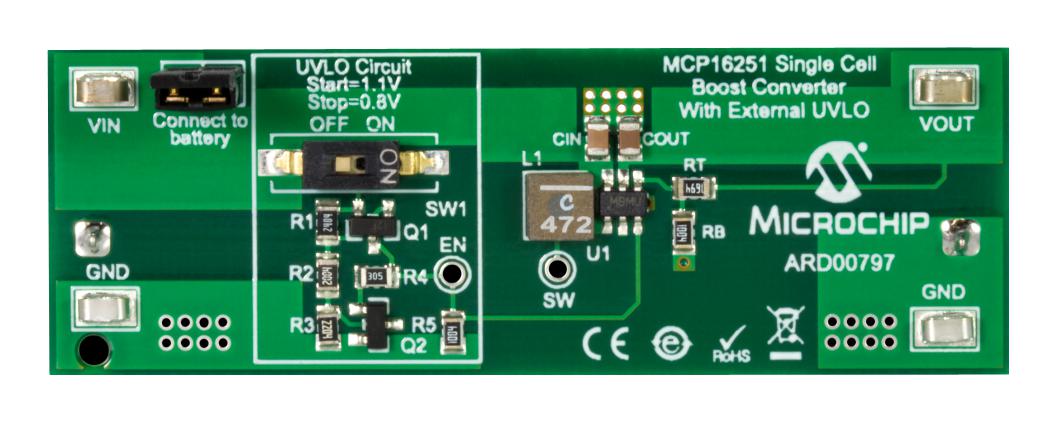 Microchip Ard00797 Eval Board, Sync Boost Regulator