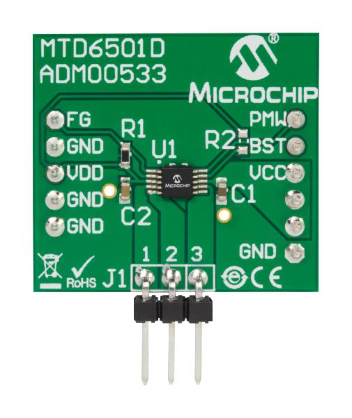 Microchip Adm00533 Daughter Board, 3-Ph Bldc Fan Ctrl