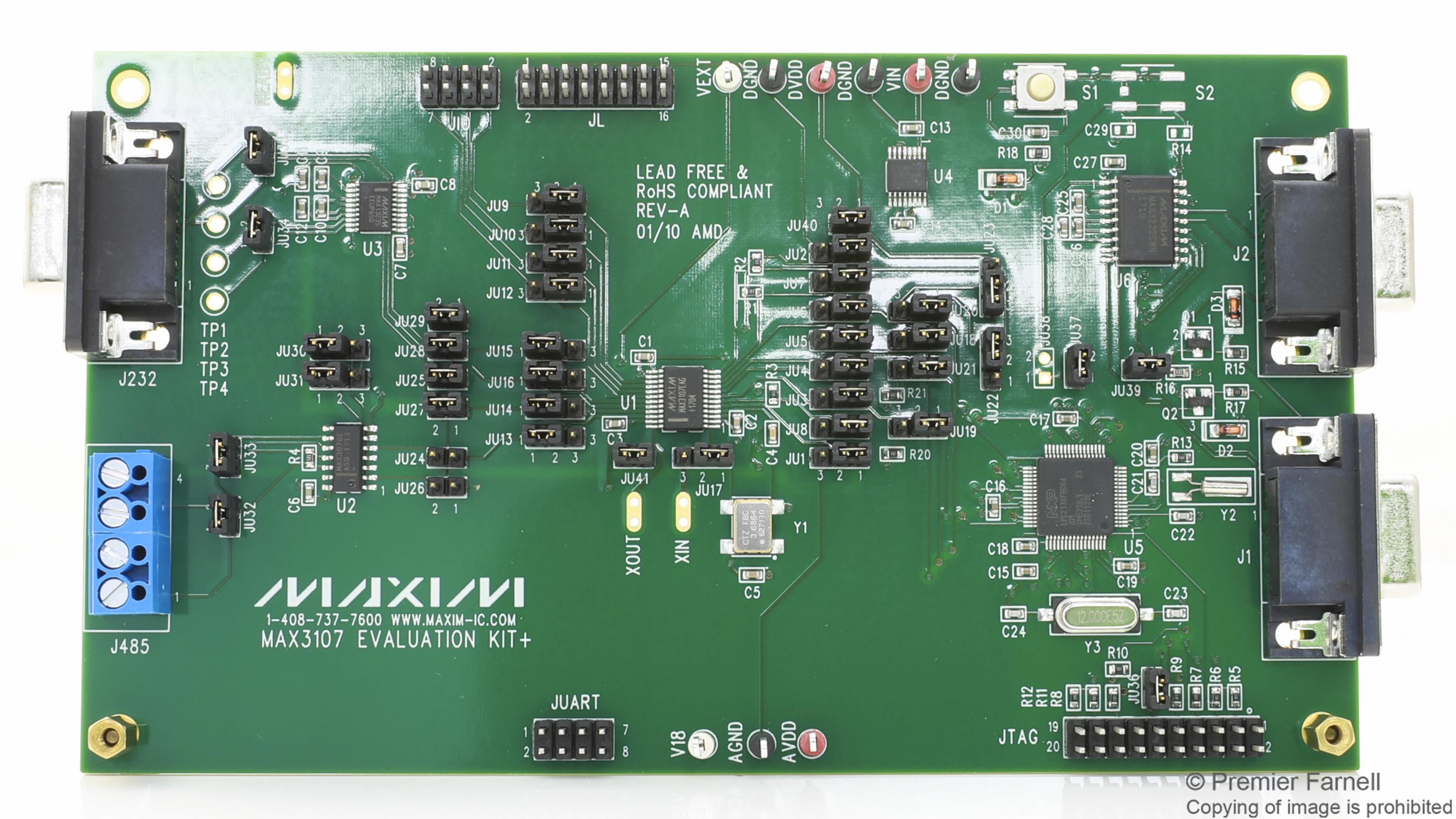 Analog Devices Max3107Evkit+ Eval Board, Advanced Uart