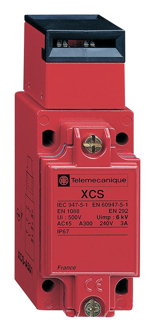 Telemecanique Sensors Xcsa503 Safety Interlock Sw, Dpst/spst, 120Vac