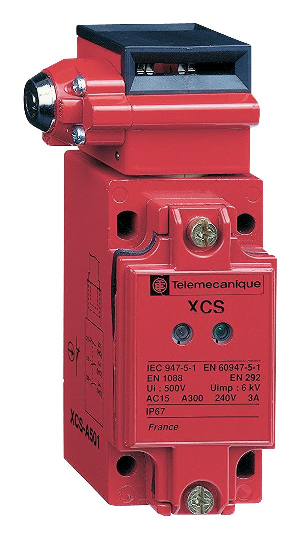 Telemecanique Sensors Xcsb701 Safety Interlock Sw, Dpst/spst, 120Vac