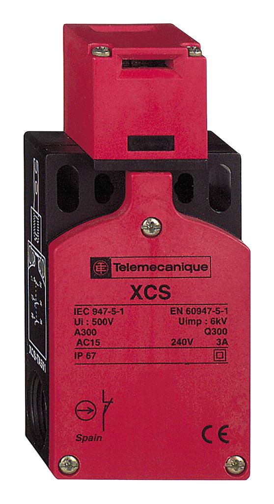 Telemecanique Sensors Xcsta592 Safety Interlock Sw, Dpst/spst, 6A, 120V