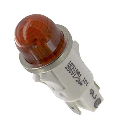 Chicago Miniature Lighting 1051Qa1 Incandescent Indicator, 12.7Mm, 250Vac