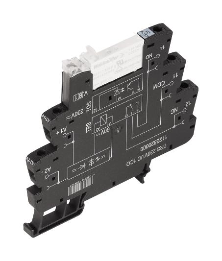 Weidmuller 1122780000 Power Relay, Spdt, 6A, 250Vac, Din Rail