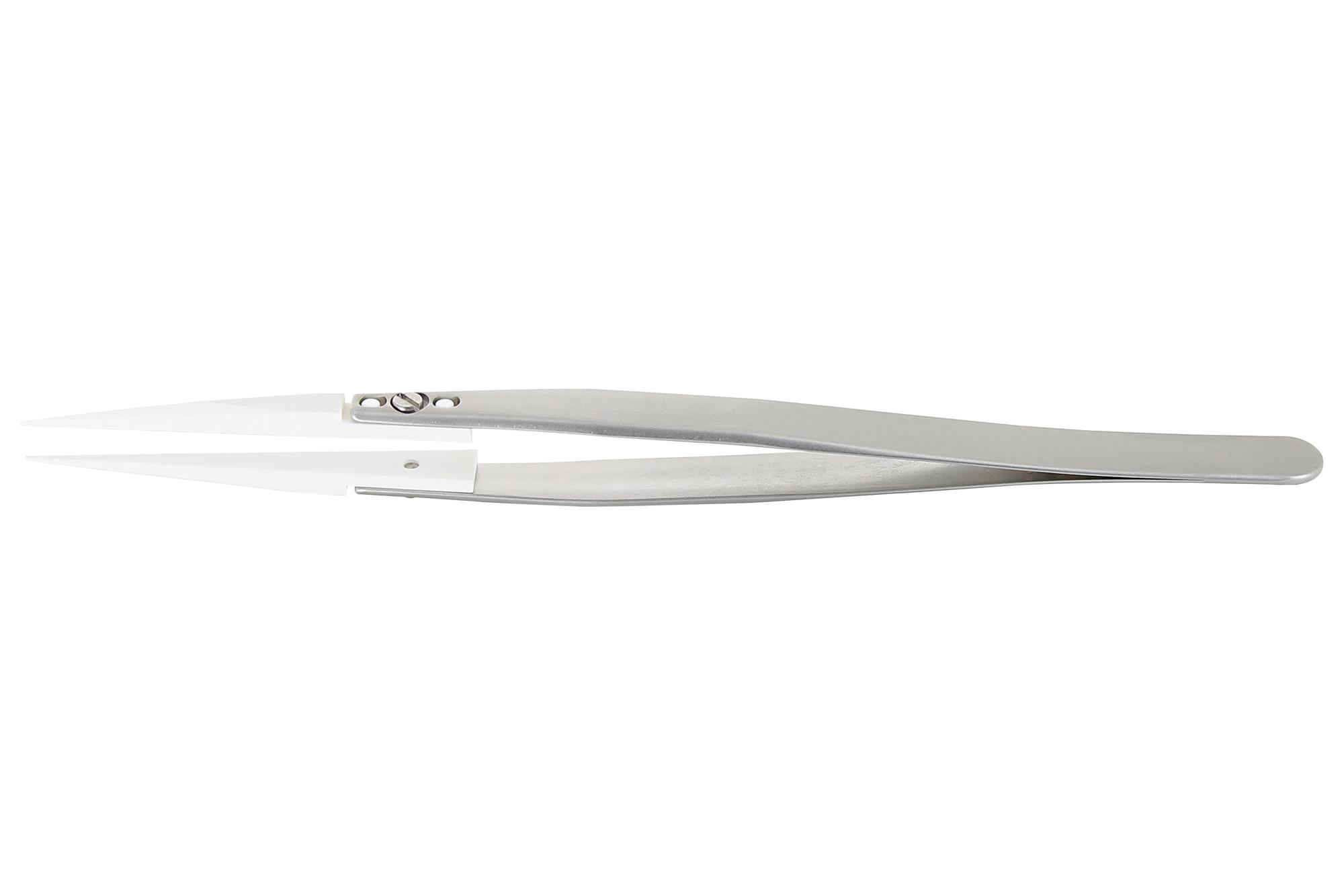 Ideal-Tek 73Mz.sa Tweezer, Straight/flat, 140Mm