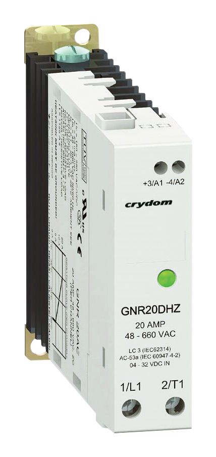 Sensata/crydom Gnr20Dhz Solid State Relay, 4-32Vdc, Din Rail