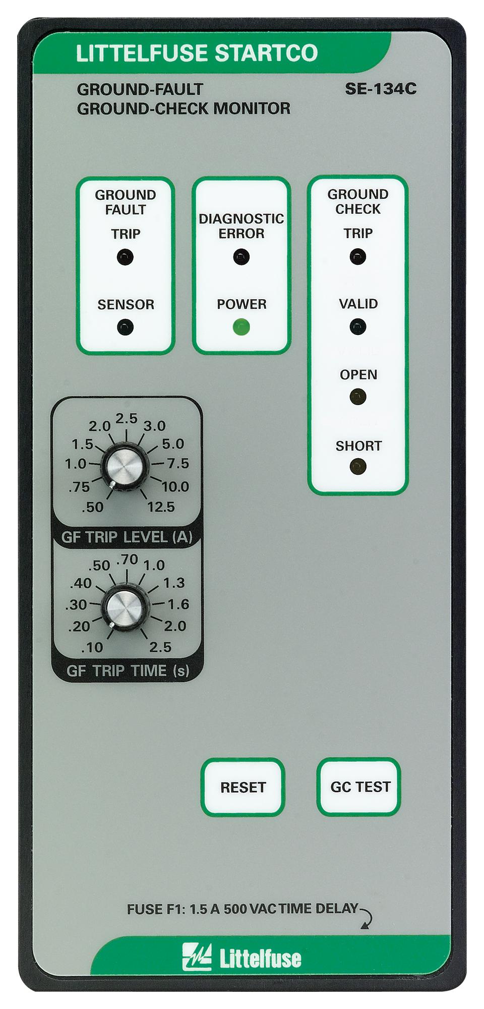 Littelfuse Se-134C-10 Ground Fault Relay, Spst, 48Vdc, Panel