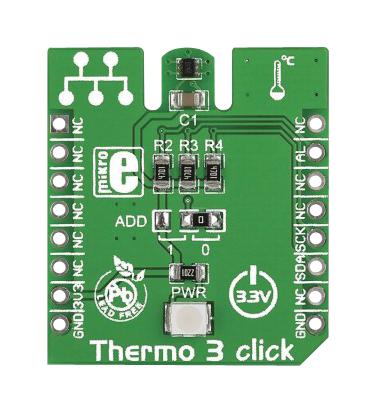 Mikroelektronika Mikroe-1885 Thermo 3 Click, Easyboard Dev Platform