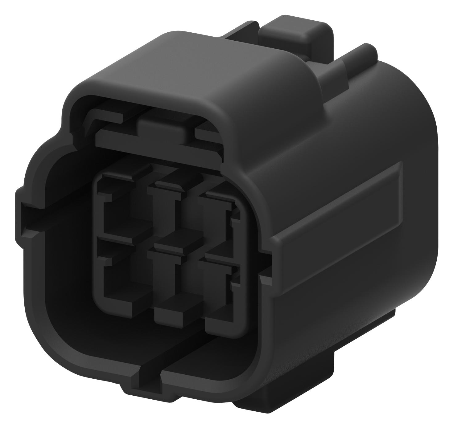 Amp - Te Connectivity 2822346-1 Plug Housing, 6Pos, Pbt, Black