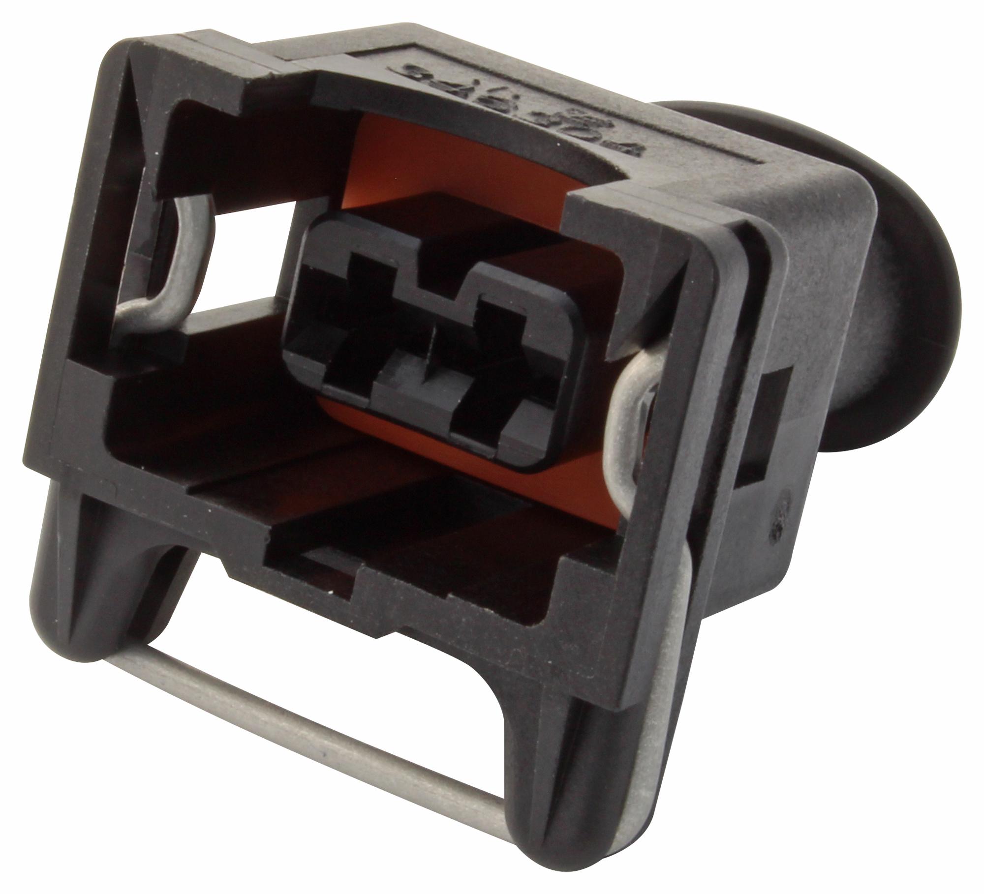 Amp - Te Connectivity 347887-3 Rcpt Housing, 2Pos, Gf Nylon 6.6, Black