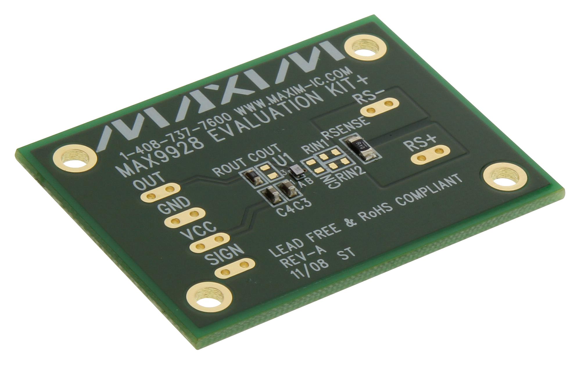 Analog Devices Max9928Evkit+ Eval Board, Current Sense Amplifier