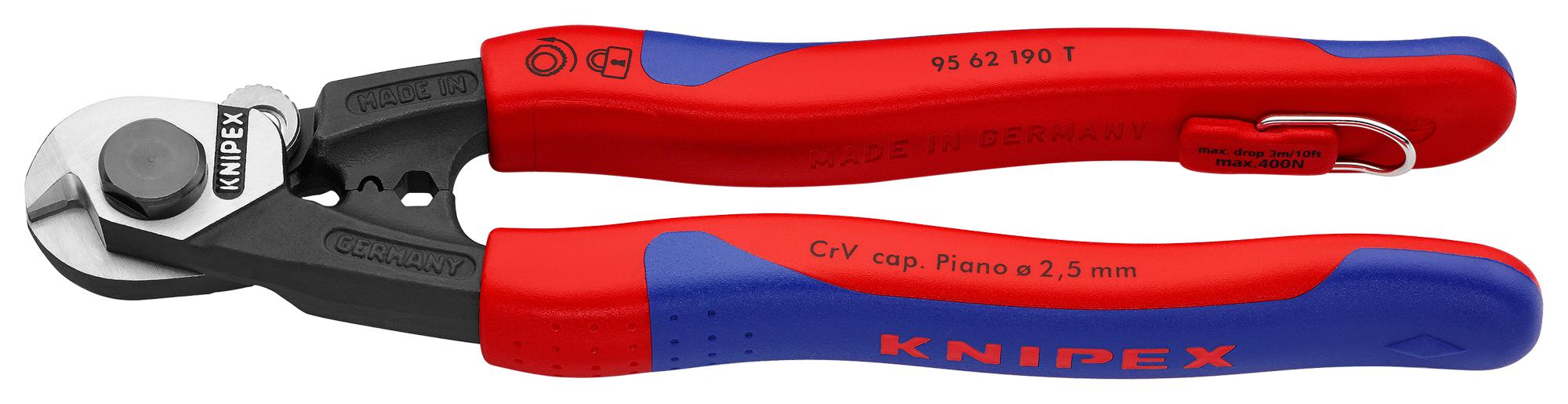 Knipex 95 62 190 T Wire Cutter, 7Mm, 190Mm