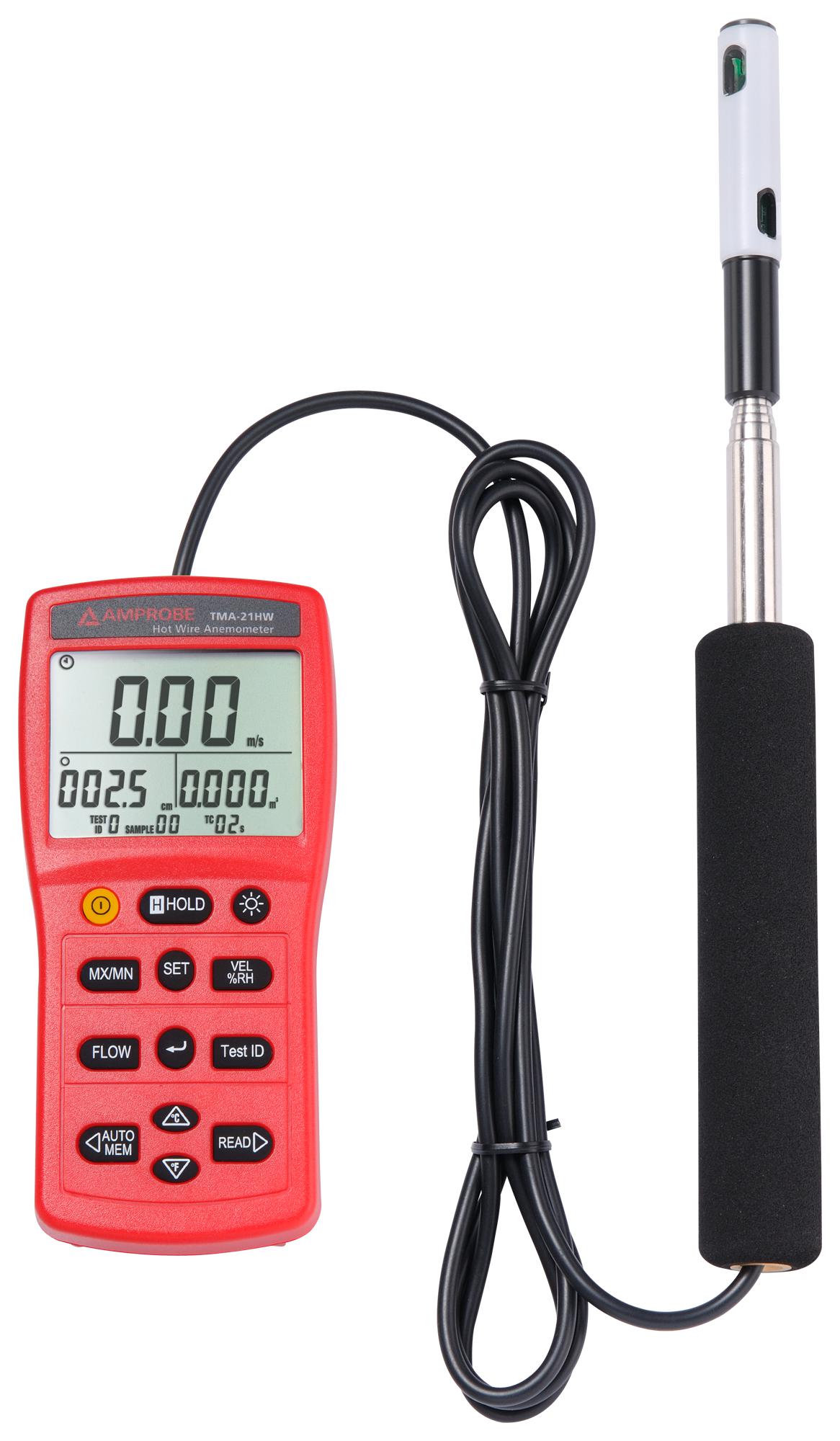 Beha-Amprobe Tma-21Hw Hot Wire Anemometer, 0 To 100%