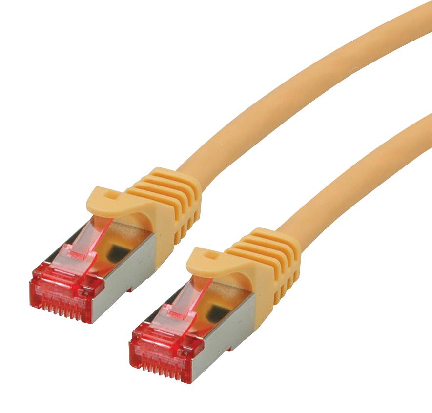 Roline 21.15.2621 Patch Cord, Rj45 Plug, Cat6, 1M, Yellow