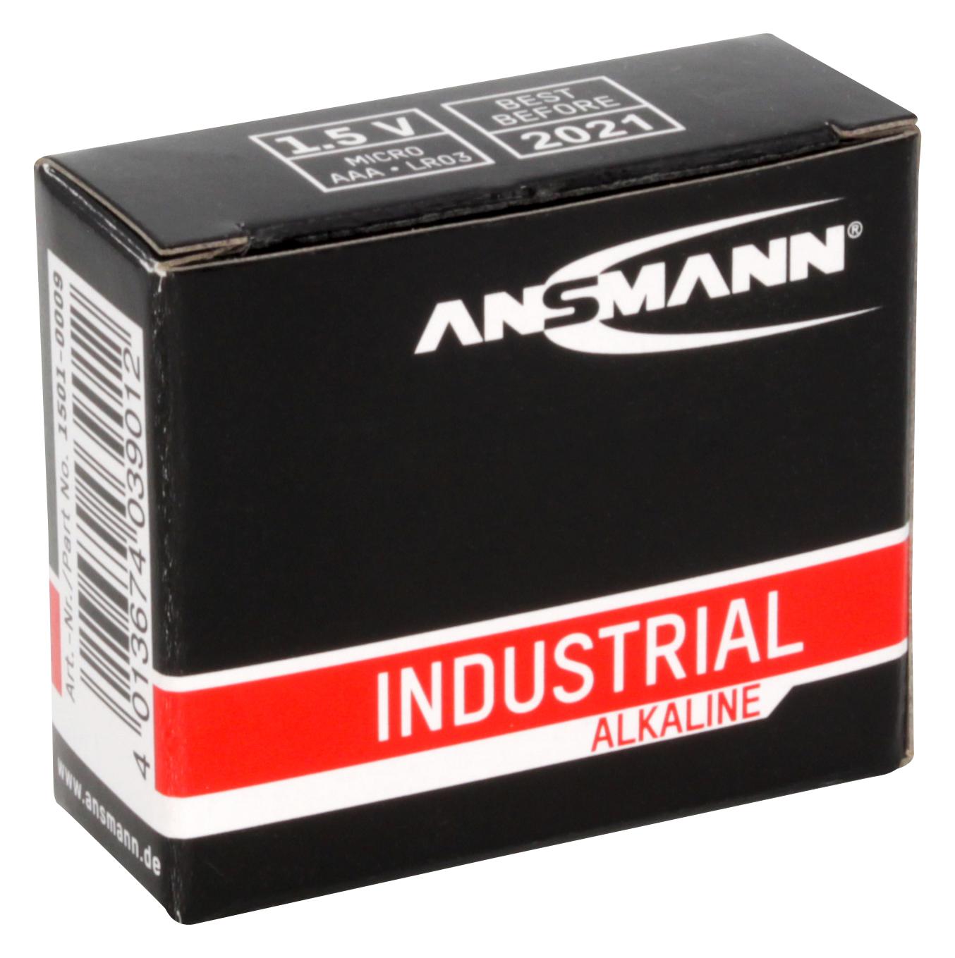 Ansmann 1501-0009. Battery, Non Rechargeable, 1.5V, Aaa