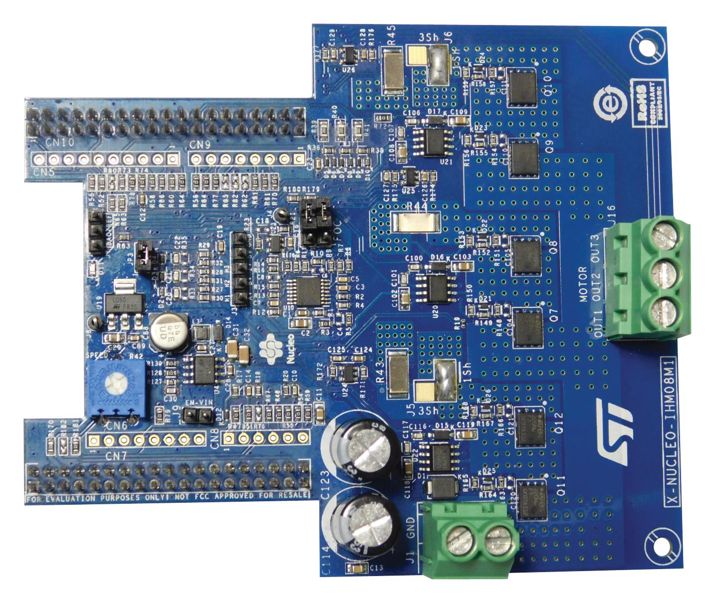 Stmicroelectronics X-Nucleo-Ihm08M1 Expansion Board, Bldc Motor Driver