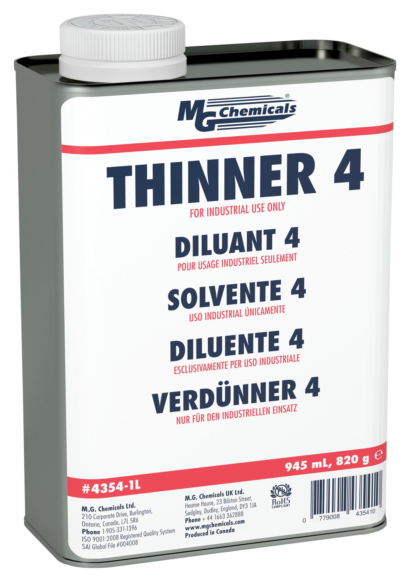 Mg Chemicals 4354-1L Thinner, Can, 945Ml