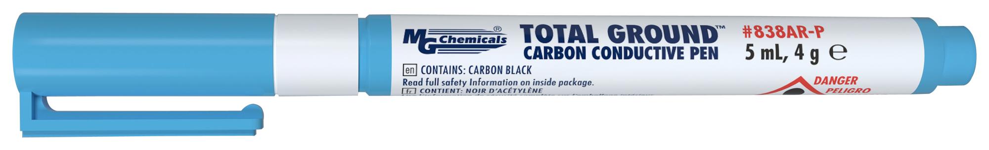 Mg Chemicals 838Ar-P Carbon Conductive Pen, 5Ml, Black