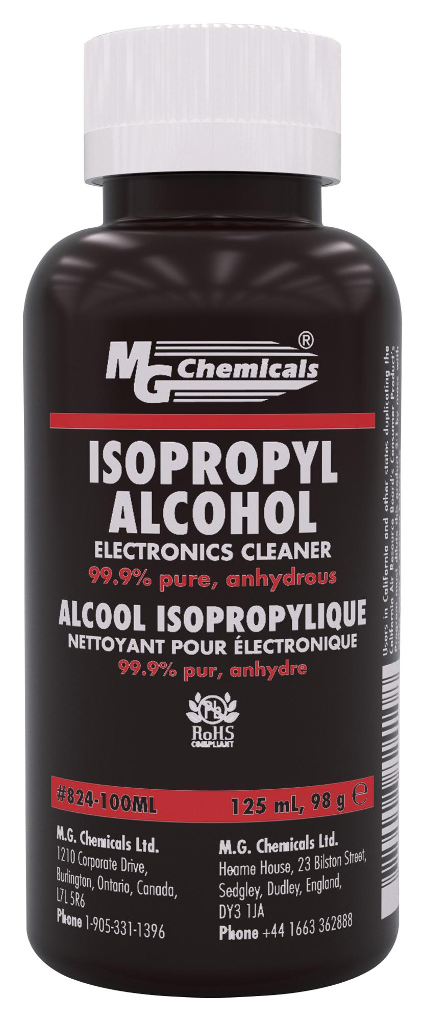 Mg Chemicals 824-100Ml Ipa Electronic Cleaner, Bottle, 125Ml