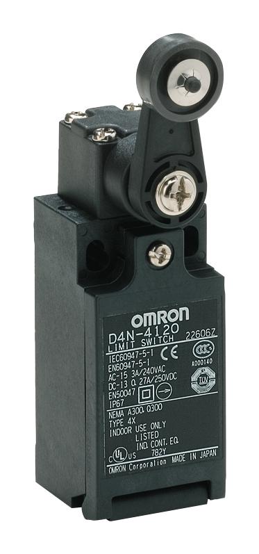 Omron Industrial Automation D4N1120 Limit Switch, Spst-Nc/no, 240Vac, 3A