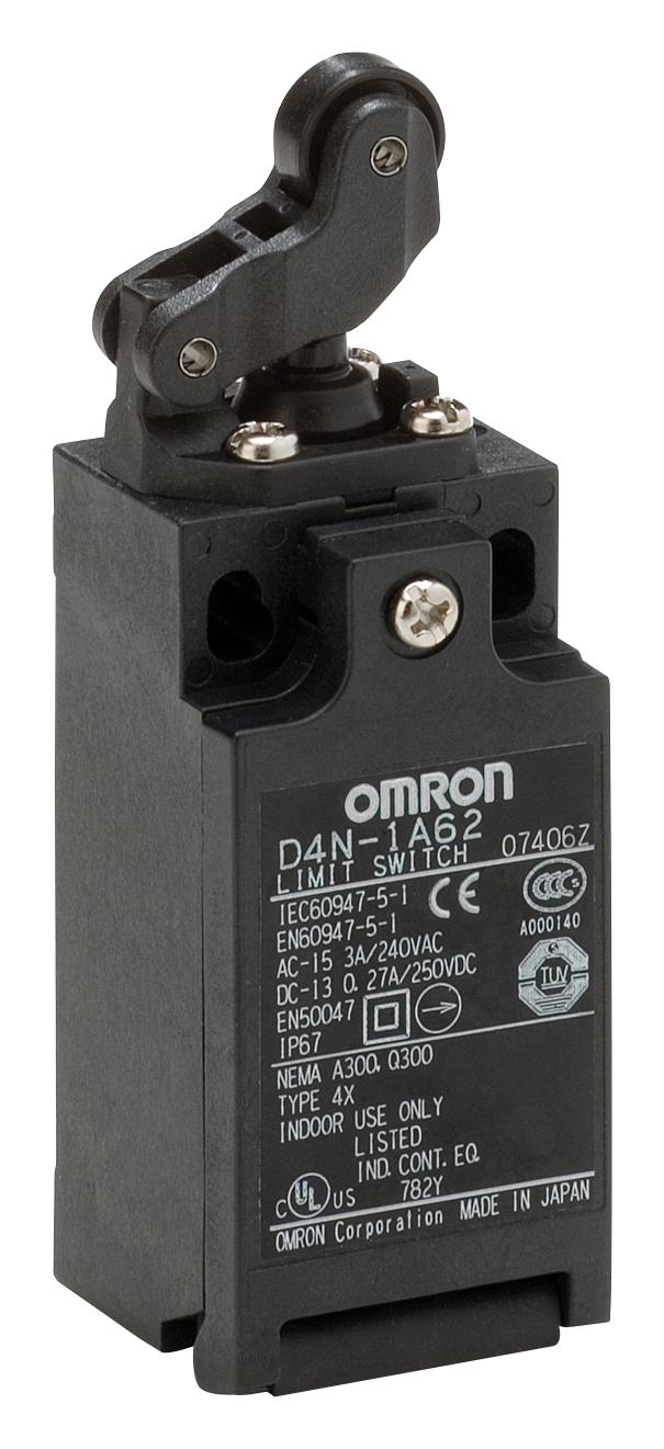 Omron Industrial Automation D4N1162 Limit Switch, Spst-Nc/no, 240Vac, 3A