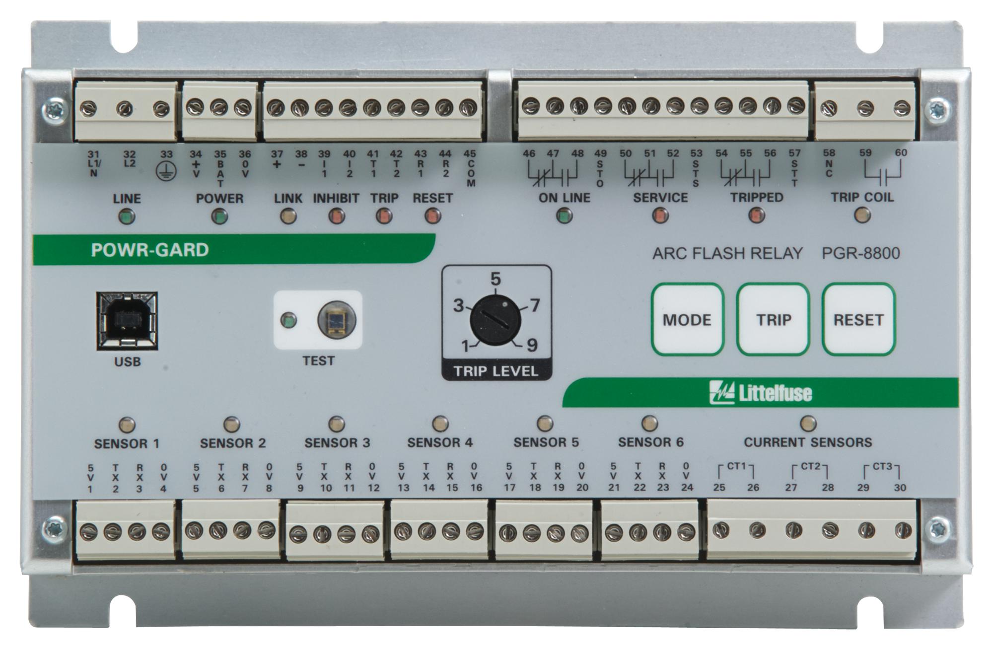 Littelfuse Pgr-8800-00 Arc Flash Relay, 3Pdt, Spst-No, 300V