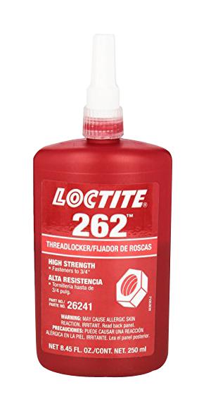 Loctite 262, 50Ml Adhesive, Bottle, 50Ml, Red