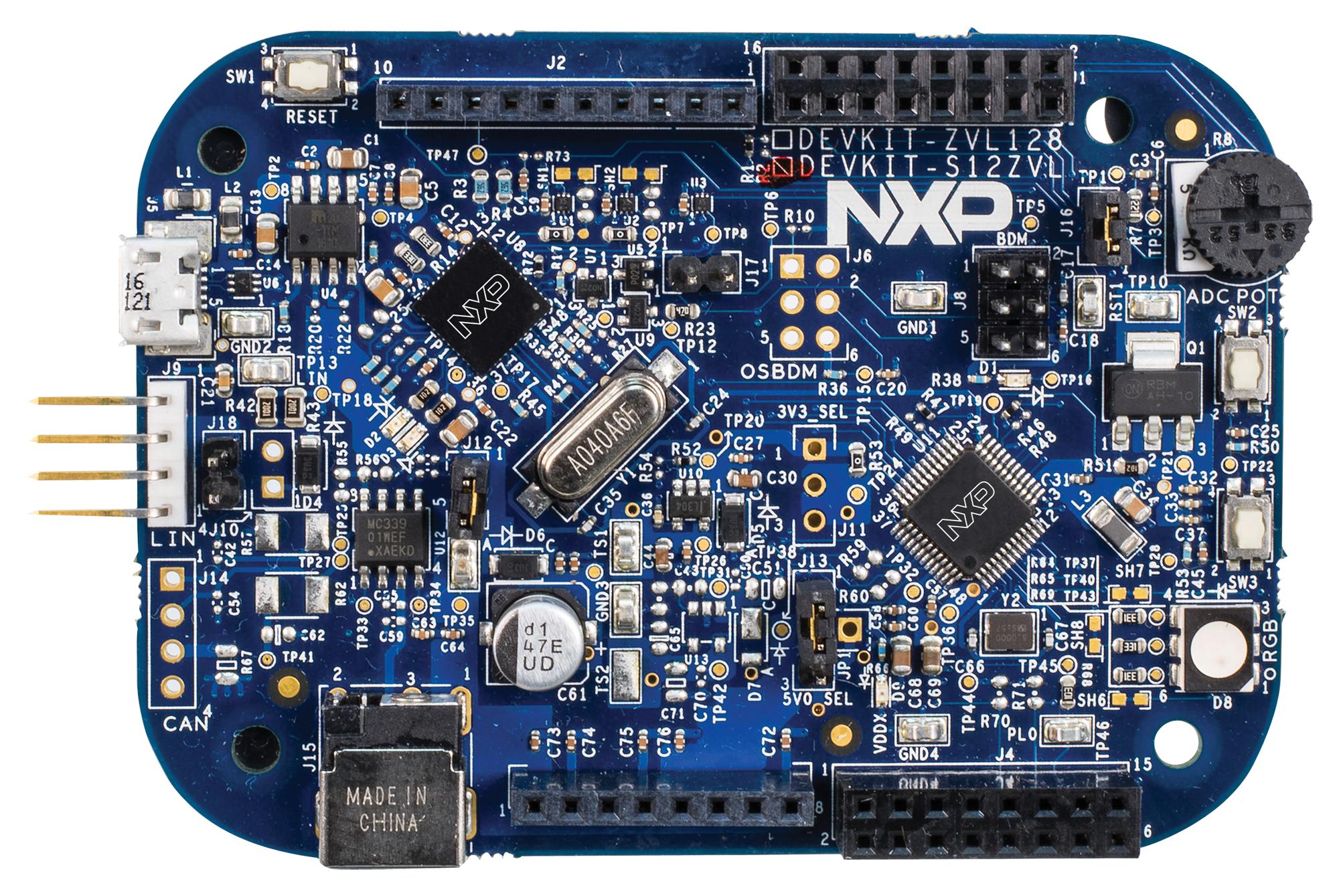 Nxp Devkit-S12Zvl Dev Board, 16Bit, S12, Can, Lin, Sci