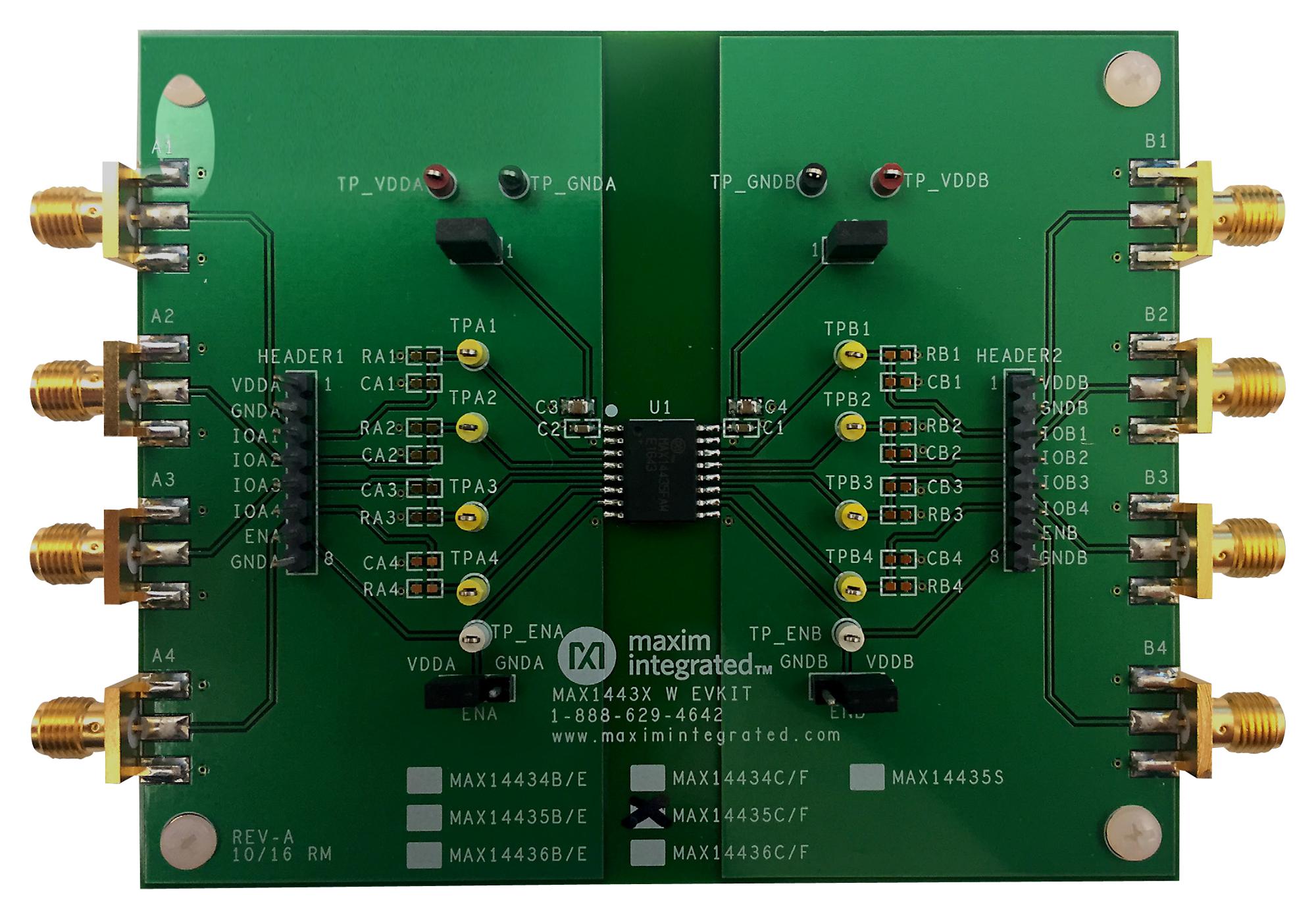 Analog Devices Max14436Fwevkit# Eval Board, Unidirectional Dig Isolator