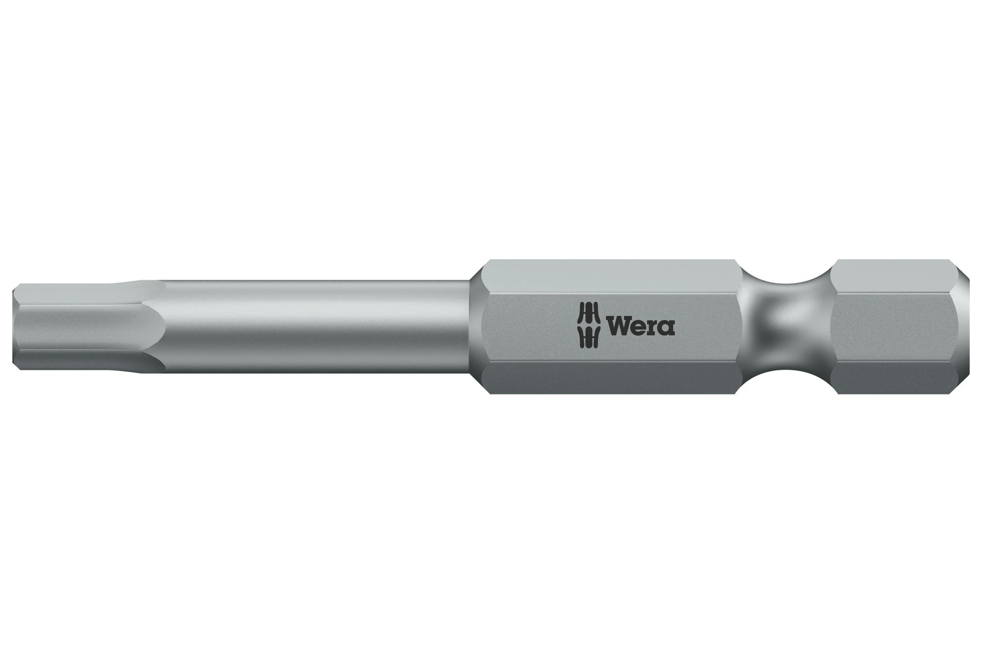 Wera 05059610001 Hex Bit, Size 4Mm X 50Mm