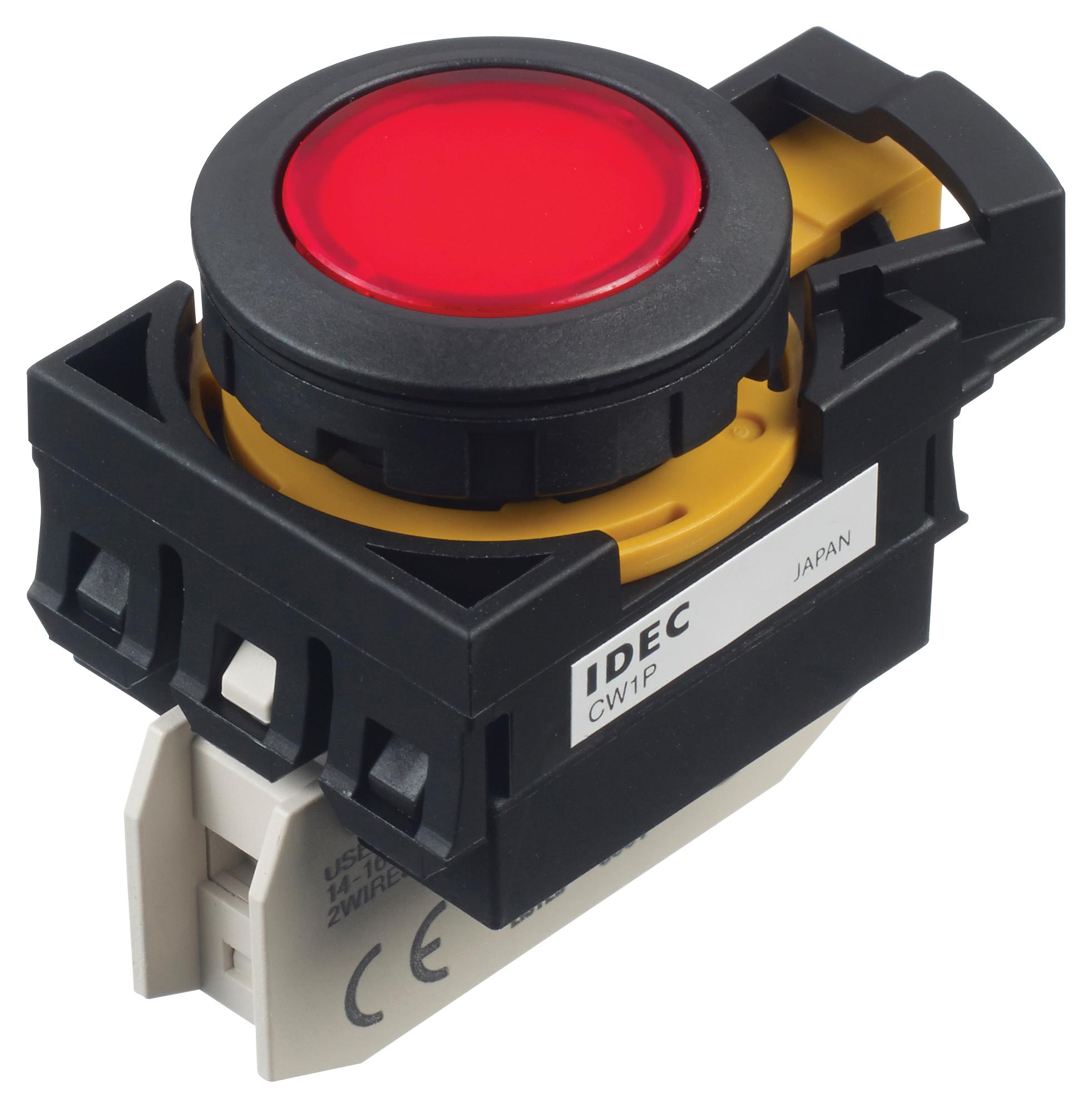 Idec Cw1P-1Eqm4R Pilot Light, Red, 22Mm, 240Vac