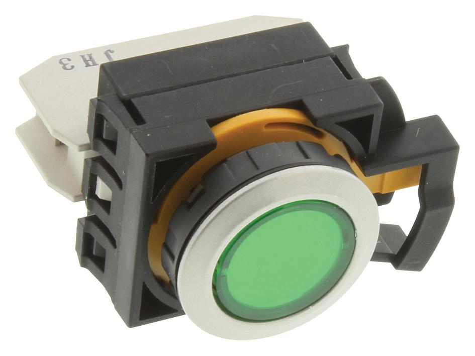 Idec Cw4P-1Eq4G Pilot Light, Green, 22Mm, 24Vac/vdc