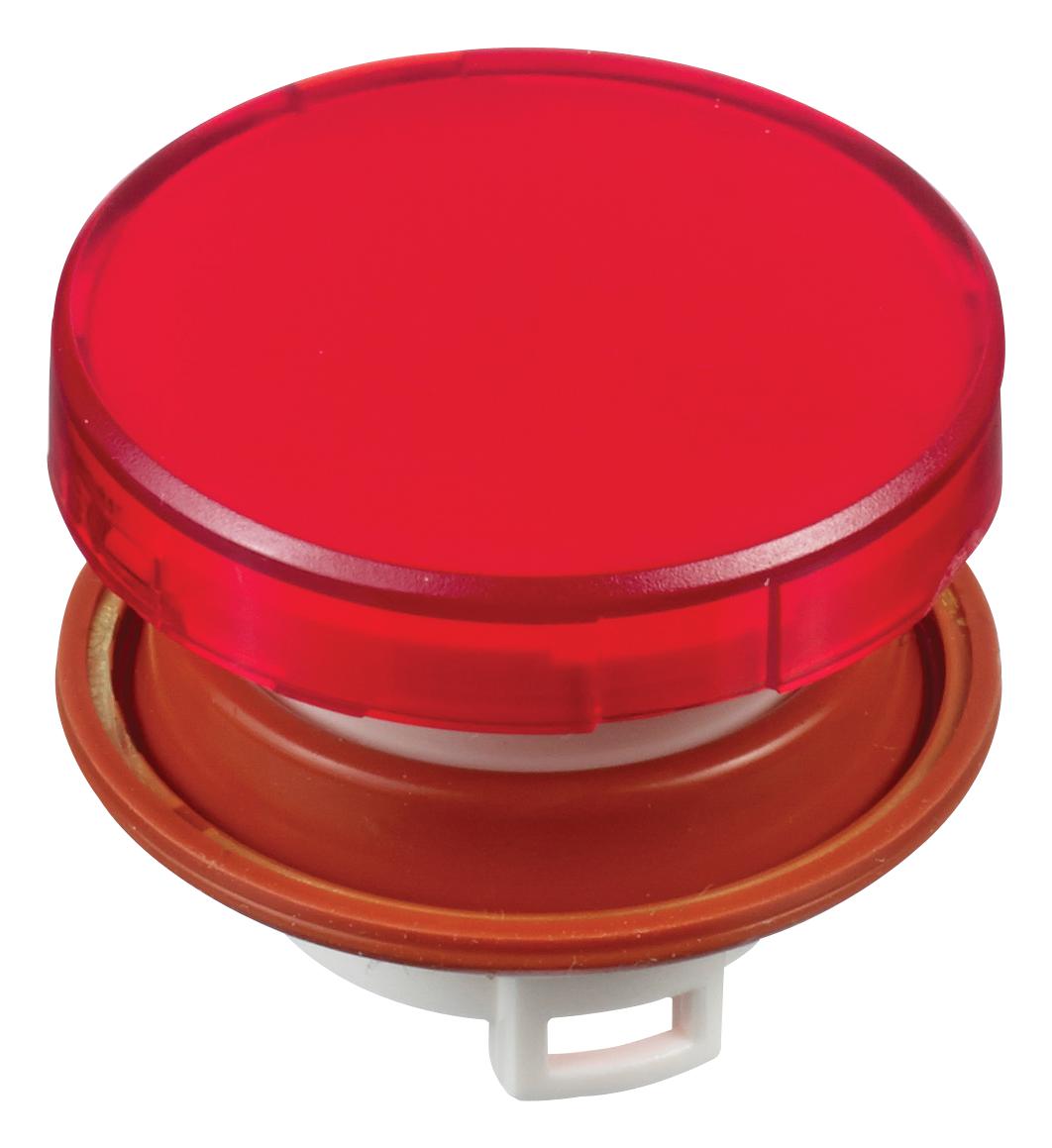 Idec Hw1A-L1R Round Lens, Red, Flush