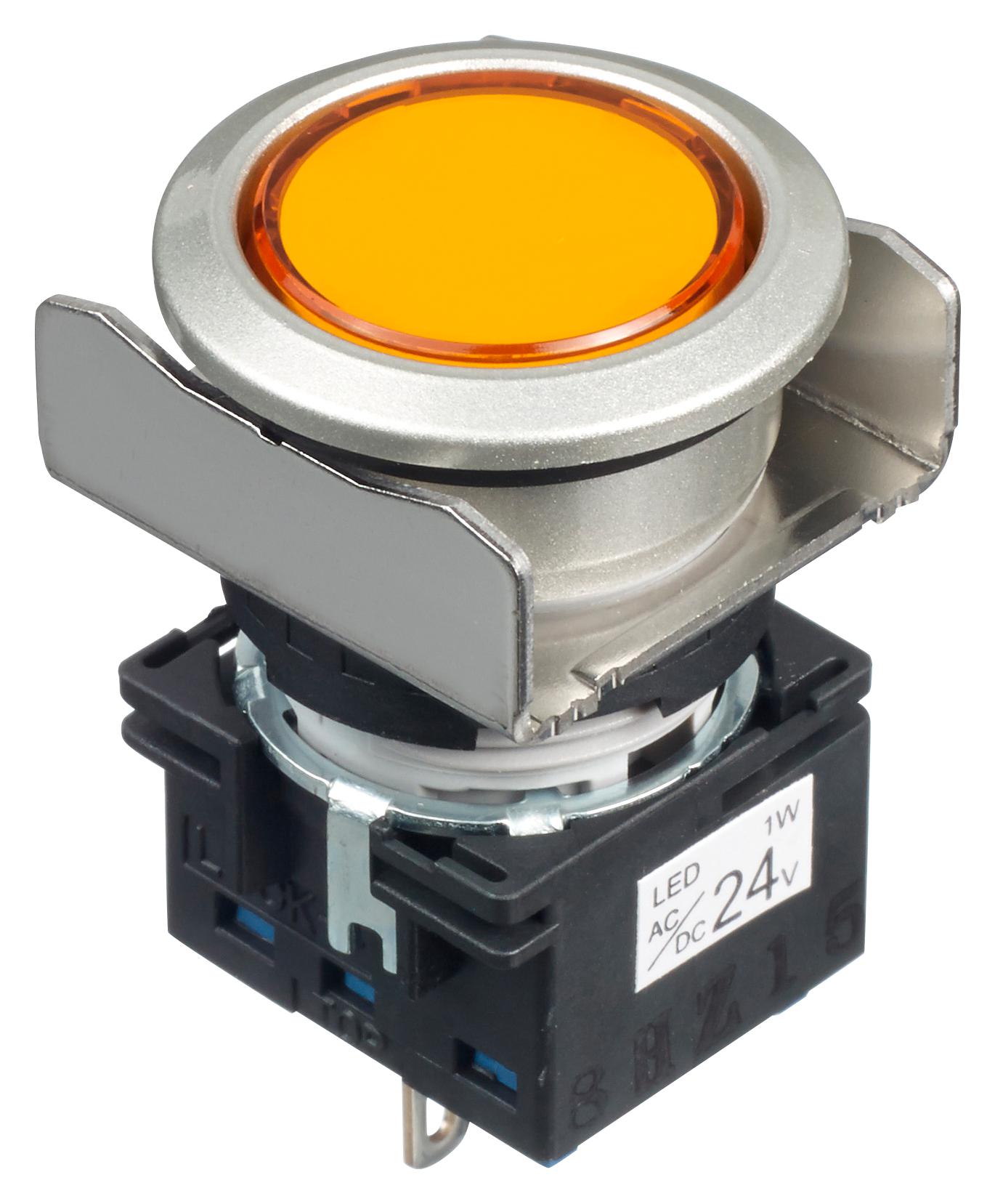 Idec Lb6Mp-1T04A Pilot Light, Amber, 24Vac/vdc