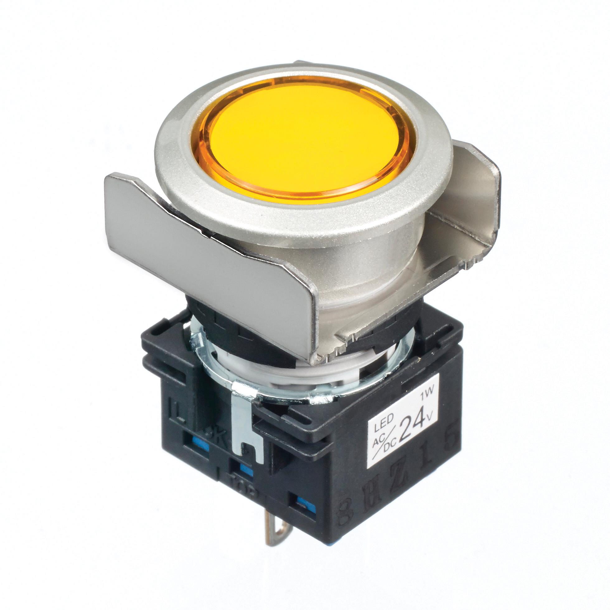 Idec Lb6Mp-1T04Y Pilot Light, Yellow, 24Vac/vdc